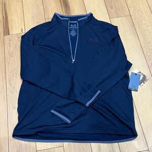 Realtree Navy Quarter-Zip Jacket